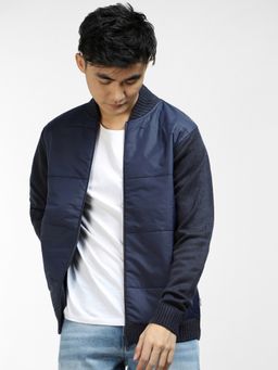 Jack & Jones - Navy Blue Knit Casual Jacket