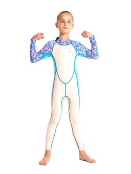 Little Surprise Box - White Full Length Scuba 2.5Mm Neoprene Swimwear For Water Adventures