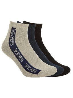 SKECHERS - Men Contrast Half Terry Ankle Socks