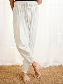 Vastramay - Mens White Cotton Pyjama