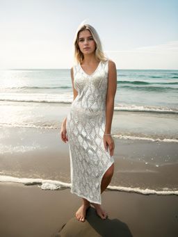 AAREIN - Grey Lace Cover Up