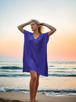 AAREIN - Blue Lace Cover Up