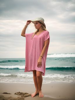 AAREIN - Pink Lace Cover Up