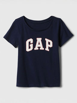 GAP - Navy Blue Solid Cotton Regular Fit T-Shirt