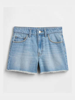 GAP - Blue Solid Cotton Regular Fit Shorts