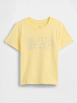 GAP - Yellow Printed Cotton Relaxed Fit T-Shirt