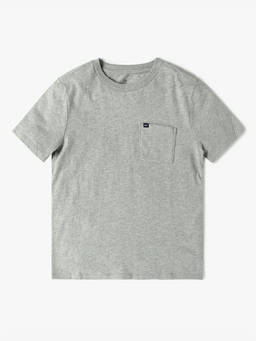 GAP - Grey Solid Cotton Relaxed Fit T-Shirt