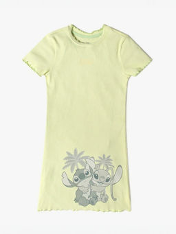 GAP - Green Printed Cotton Blend Regular Fit Dress