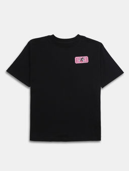 Jockey Juniors - D600 Girls Disney Girl's Super Combed Cotton Printed T-Shirt Black