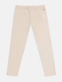 Jockey Juniors - UG08 Girls Super Combed Cotton Elastane Stretch Leggings Brown