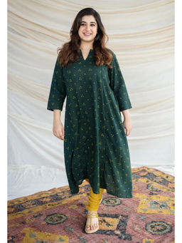 The Indian Ethnic Co. - Malika Slub Cotton Kali Kurta