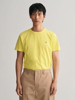 GANT - Men Yellow Solid Original T-Shirt