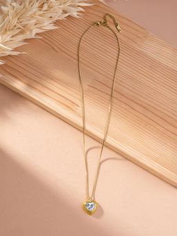Palmonas - Protective Heart Pendant Necklace for Women - Waterproof and Anti-Tarnish
