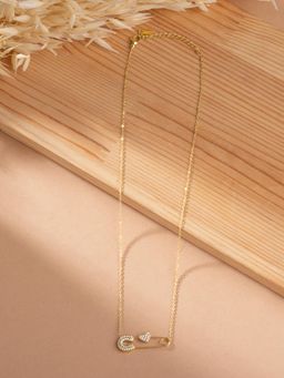 Palmonas - Iconic Safety Pin Necklace for Women - Waterproof and Anti-Tarnish