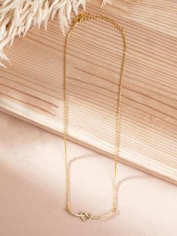 Palmonas - Serene Interwined Heart Necklace for Women - Waterproof and Anti-Tarnish