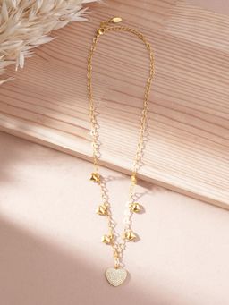 Palmonas - Enchanted Heart Charm Necklace for Women - Waterproof and Anti-Tarnish