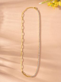 Palmonas - Daazzling CZ Trail Link Necklace for Women - Waterproof and Anti-Tarnish