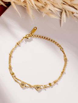 Palmonas - Heart Outline Chain Bracelet for Women - Waterproof and Anti-Tarnish