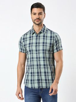 Being Human - Men's Lt Olive Green Casual Shirt