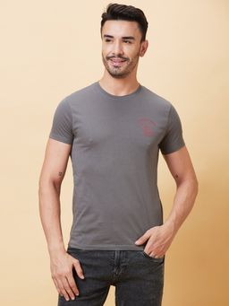 Being Human - Men's Crew Neck Gunmetal T-shirt
