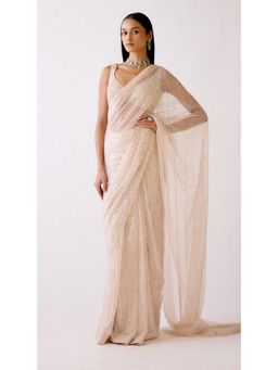 Basanti Kapde aur Koffee - The Stardust Pre-Draped Saree with Stitched Blouse