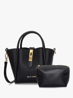 Pelle Luxur - Black Handbags (Set of 3)