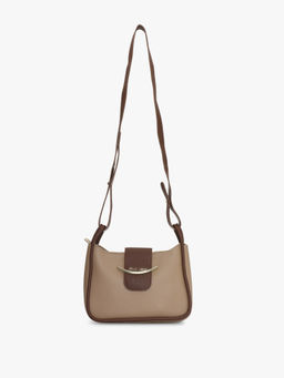 Pelle Luxur - Light Brown-Dark Brown Sling Bag