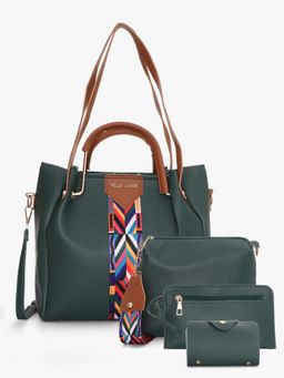 Pelle Luxur - Hunter Green Handbags (Set of 5)