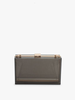 Pelle Luxur - Transparent Black Clutch
