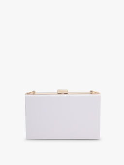 Pelle Luxur - White Clutch Bag