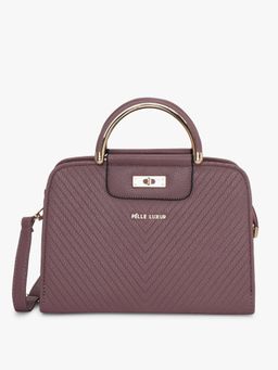 Pelle Luxur - Taupe Haze Satchel Bag