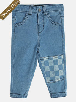Hopscotch - Checkered Denim Jeans