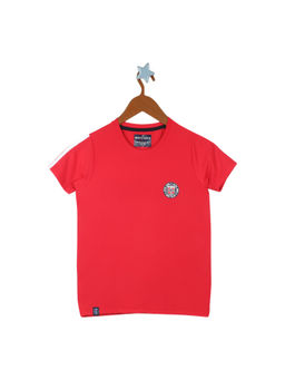 Monte Carlo - Boys Red Round Neck T-Shirt