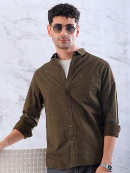 Hardsoda - By The Indian Garage Co Mens Green Casual Shirt