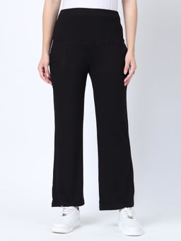Zelena - Viscose Elastane Maternity Pant - Black