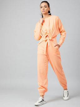 AAREIN - Peach Solid Co-ord Set (Set of 2)