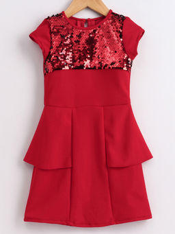 Pink Cow - Red Embellished Gown