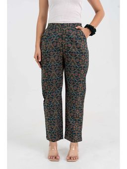 GulaboSitabo - Ajrakh Pure Cotton Floral Printed Pant