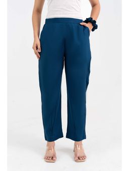 GulaboSitabo - Sapphire Solid Viscose Pant with Pleated Bottom