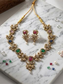 STILEADDA - Multi-Color Stones Western Jewellery Set