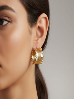 JEWELZ - Gold Contemporary Western Pair Of Earrings