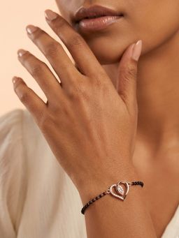 925 SILLER - White Stones Silver Jewellery Bracelet