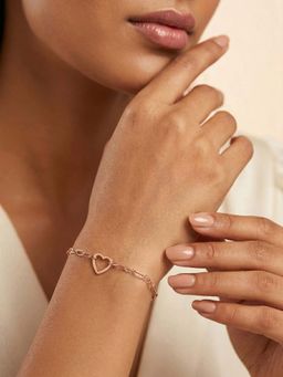 925 SILLER - Rose Gold Silver Jewellery Bracelet