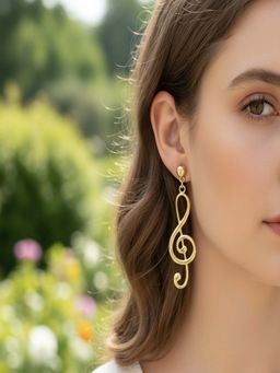 JEWELZ - Gold Contemporary Western Pair Of Earrings
