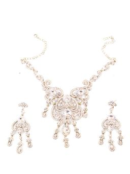 Odette - White Stones Traditional Jewellery Set