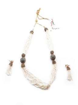 Odette - Green Stones Traditional Jewellery Set
