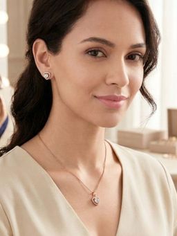Accessher - White Stones Traditional Jewellery Set