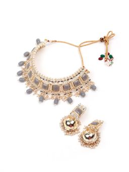 Odette - Grey Stones Traditional Jewellery Set