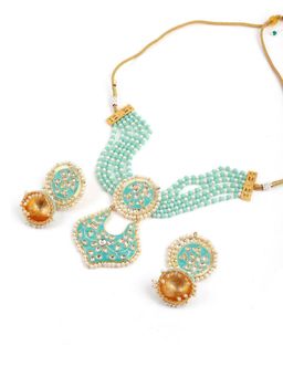 Odette - White Stones Traditional Jewellery Set