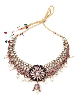 Odette - Purple Stones Traditional Jewellery Set